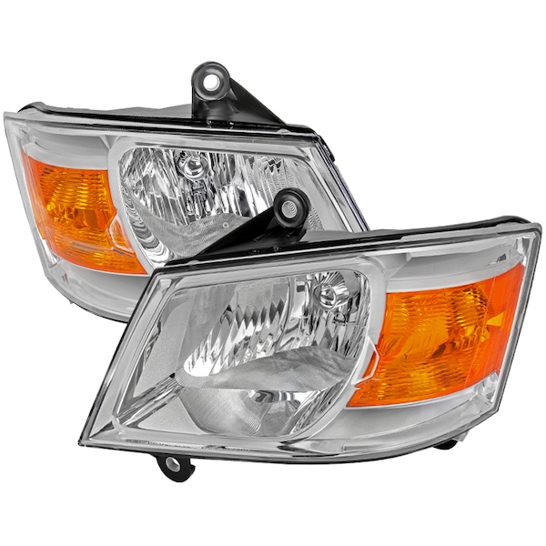 Spec-D Tuning 8-10 Dodge Caravan Headlights- Chrome 2LH-CAR08-RS - main